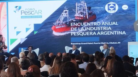 Foro PescAR, celebrado en Puerto Madryn, provincia de Chubut, en la Patagonia argentina, el 5 de marzo del 2026.