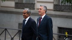 El exdirector general de la Guardia Civil, Leonardo Marcos, este jueves a su llegada a la Audiencia Nacional.