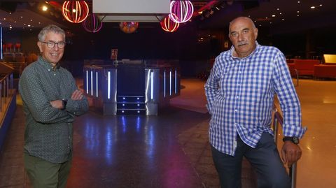 A la derecha, Álvaro Villamaña, fallecido a los 68 años, y a la derecha Jorge Santos, socio con él en La Luna y enorme amigo.