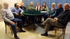 Un grupo de gallegos que viven en Argentina se reunieron en el Centro Galicia de Buenos Aires para hablar sobre elecciones auton�micas gallegas,