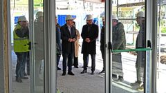 El conselleiro Rom�n Rodr�guez visit� las obras del IES Chamoso Lamas en O Carballi�o.