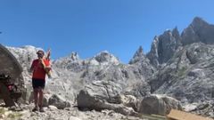 La gaita sonando en el Refugio Jou de los Cabrones