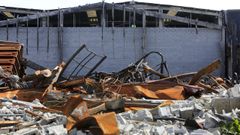 El incendio dej� la nave industrial en estado de ruina