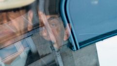 Nicolas Sarkozy llega a la sede del Pole Financier para ser interrogado.