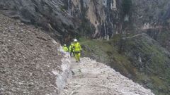 Desprendimiento en la Ruta del Cares