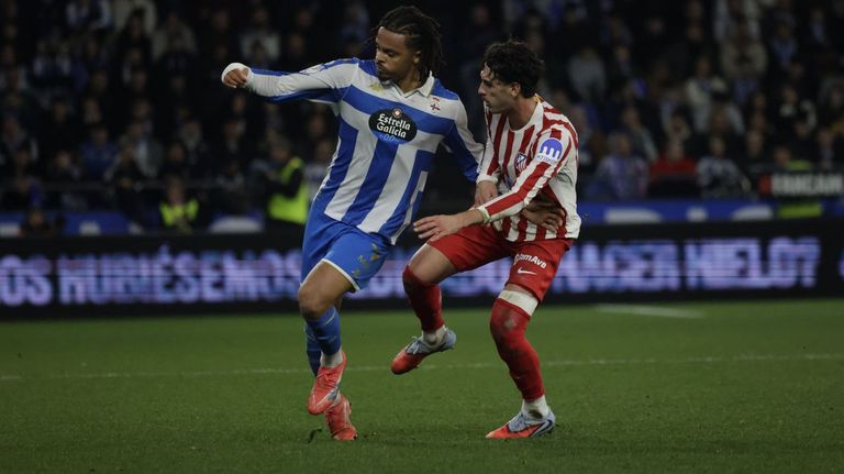 Lucas Noubi, en su partido contra el Atl�tico.
