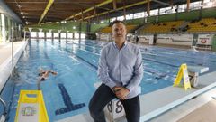 Santi Escudero en la piscina Rosario Due�as