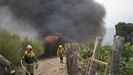 El incendio de Valdeorras entra con fuerza en la Serra do Courel