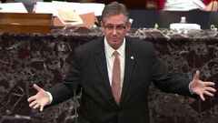 Bruce Castor, abogado de Trump, durante su intervenci�n en el Senado