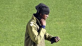 El centrocampista del Celta Ilaix Moriba, en un entrenamiento.