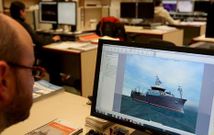 Interior de las instalaciones de Dinain, ubicadas en el pol�gono de A G�ndara. 