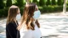 La exasesora de Podemos Dina Bousselham a su llegada a la Audiencia Nacional, en una imagen de archivo