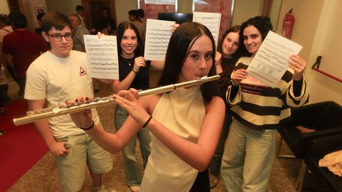 Presentaci�n del nuevo curso en el conservatorio de Carballo