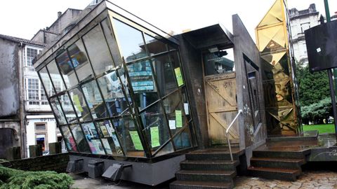 La instalaci�n funcion� como oficina tur�stica municipal en la plaza de Galicia, �poca a la que corresponde la imagen