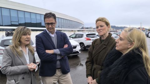 Esther Llamazares, Jos� Luis Costillas, Estefan�a Rodr�guez y Susana Fern�ndez