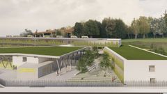 Infografia del futuro colegio p�blico de Nuevo Roces, en Gij�n