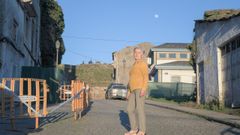 Marisol Fern�ndez, en la R�a do Carme, en la que solo viven ella y dos familias m�s
