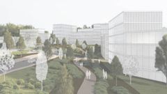 Recreaci�n del aspecto que tendr� monte Mero cuando se urbanice y construya