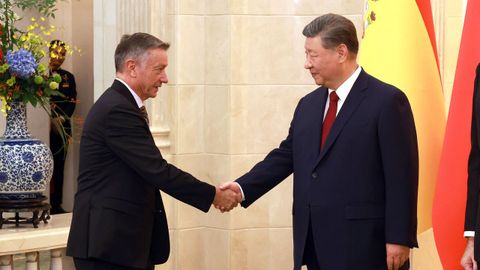 Antonio Via, CEO y fundador de Denodo, yXi Jinping, presidente China,