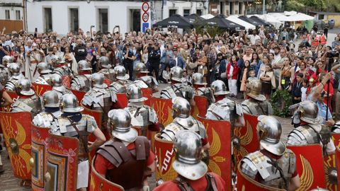 Imagen de la entrada de las legiones romanas en la pasada edici�n.