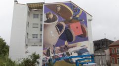 As� marcha el mural de Lonac, que terminar� previsiblemente este martes 
