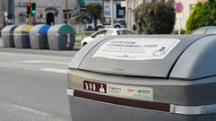 Contenedores de reciclaje en Gijón