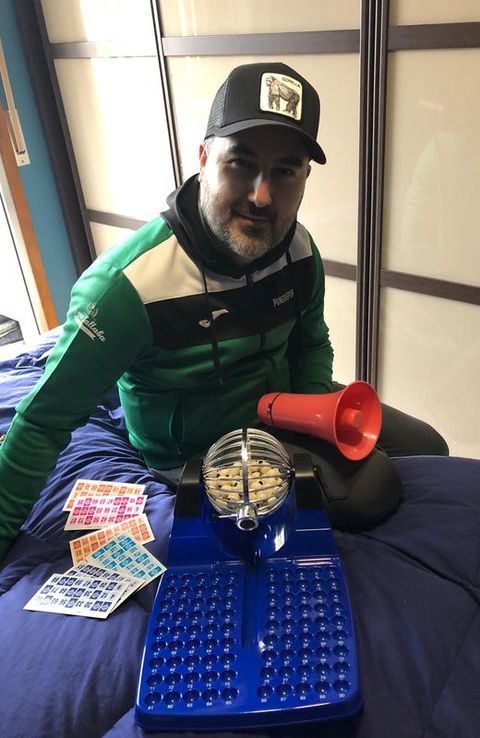 Jorge Cardoso ha sido el cabecilla de la idea del bingo entre vecinos