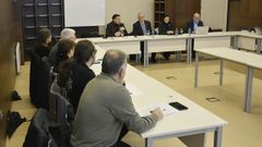 Un momento de la reuni�n del Consello de Campus