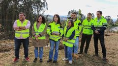 Representantes de la Xunta y del Concello visitaron la reforestaci�n
