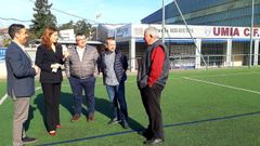 Visita institucional realizada este luns ao campo da Bouza