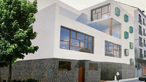 Maqueta de la escuela proyectada por el PP en el 2014