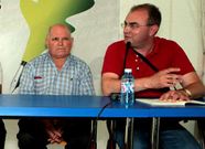 Ferm�n da Feira Nova e Xos� Manuel Varela nun acto celebrado en Carballo no 2010.