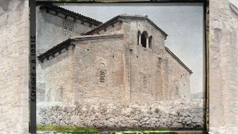 El bside romnico de la antigua iglesia de Santullano