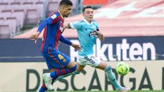 Iago Aspas, en el partido en que el Celta gan� por �ltima vez en el Camp Nou.