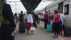 Huelga de trenes en Galicia