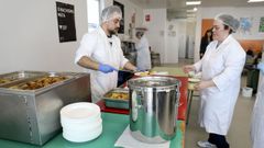 Imagen de archivo de la antigua concesionaria del servicio en el comedor del colegio de As Fonti�as