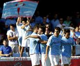 La alegr�a se apoder� del cuadro celeste en su primera victoria de la temporada.