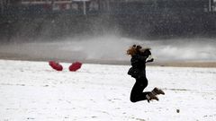 Im�genes del temporal de nieve en Espa�a