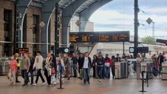 Estaci�n de tren de A Coru�a, el primer d�a que de funcionamiento de los abonos de Renfe.