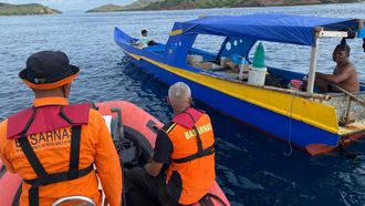 Lanchas que participan en la b�squeda de los desaparecidos