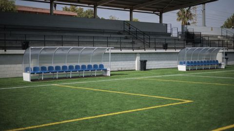 Vista panormica de un campo de ftbol