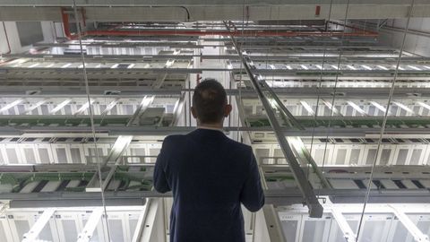 Imagen del b�nker del Gai�s donde se procesan millones de datos del Sergas.