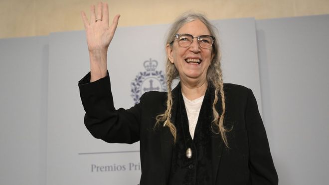 La cantante y escritora estadounidense , Patti Smith, Premio Princesa de las Artes 2026 durante la rueda de prensa celebrada este martes en Oviedo