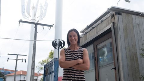 Sandra, en el CIFP Ferrolterra, donde estudi&oacute; Mecatr&oacute;nica en el formato dual intensiva