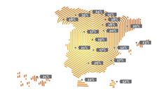 Mapa de veh�culos rechazados en la ITV