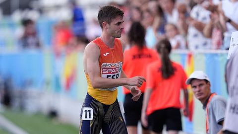Ben, con la camiseta de la selecci�n espa�ola en el Europeo de naciones del pasado junio en Madrid.