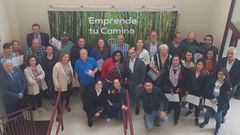 Camino de Santiago.Participantes en la la jornada sobre el Camino de Santiago en el concejo de Vald�s organizada por la C�mara de Comercio de Avil�s