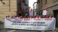 Imagen de una de las manifestaciones de estos d�as en Pamplona