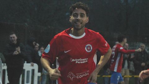 La sonrisa de Youssef Zayzoun fue elocuente tras anotar su primera diana como ouresanista