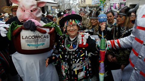 Fiesta choqueira en calle de A Torre